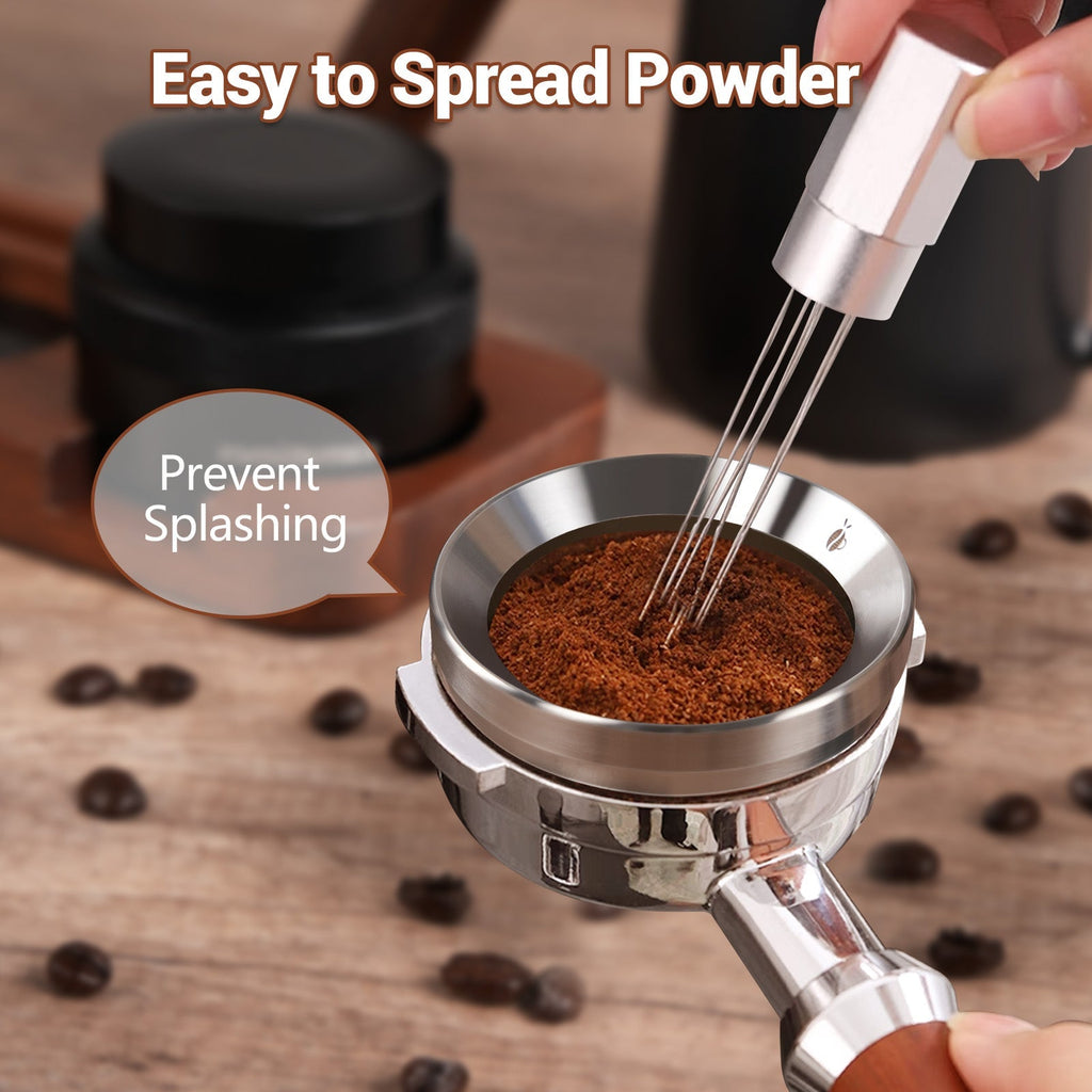 51mm, 53mm, 58mm Stainless Steel Espresso Coffee Dosing Funnel with Magnetic