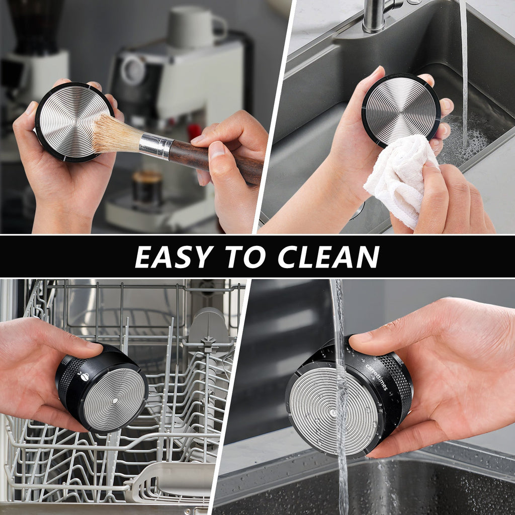 Yarramate 51mm, 53mm, 58mm Espresso Coffee Palm Tamper Black