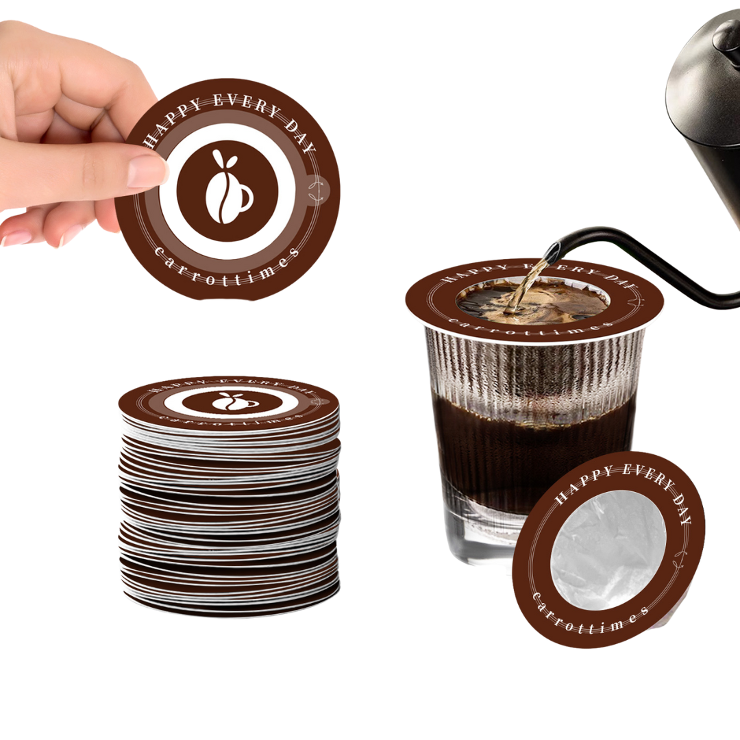 Eco-friendly Disposable Espresso Coffee Filters 50pcs (Brown)