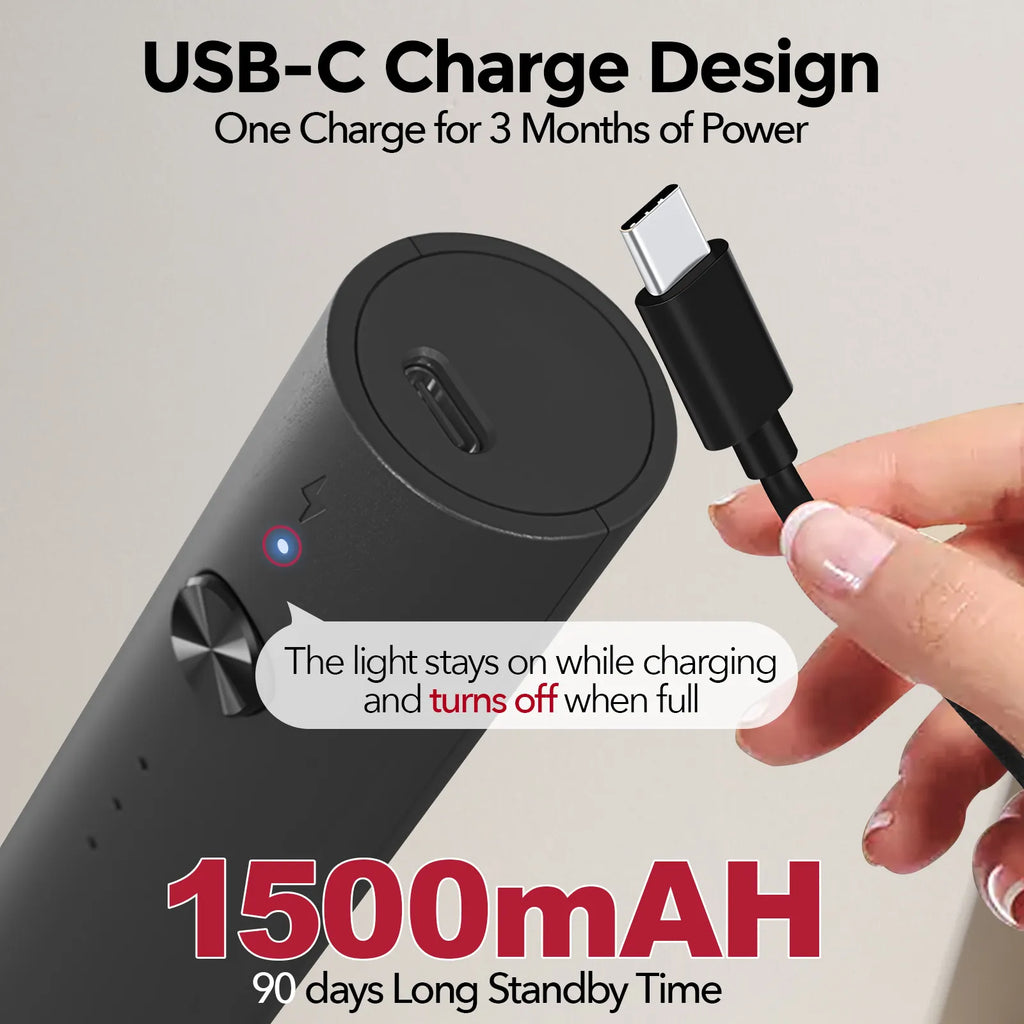 Yarramate Electric Handheld Milk Frother, Coffee Mixer - Black