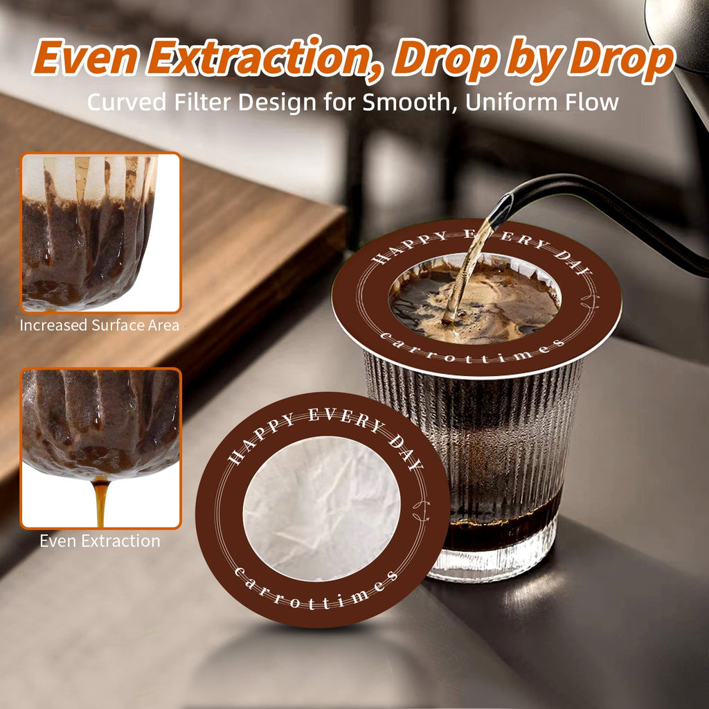 Eco-friendly Disposable Espresso Coffee Filters 50pcs (Blue)