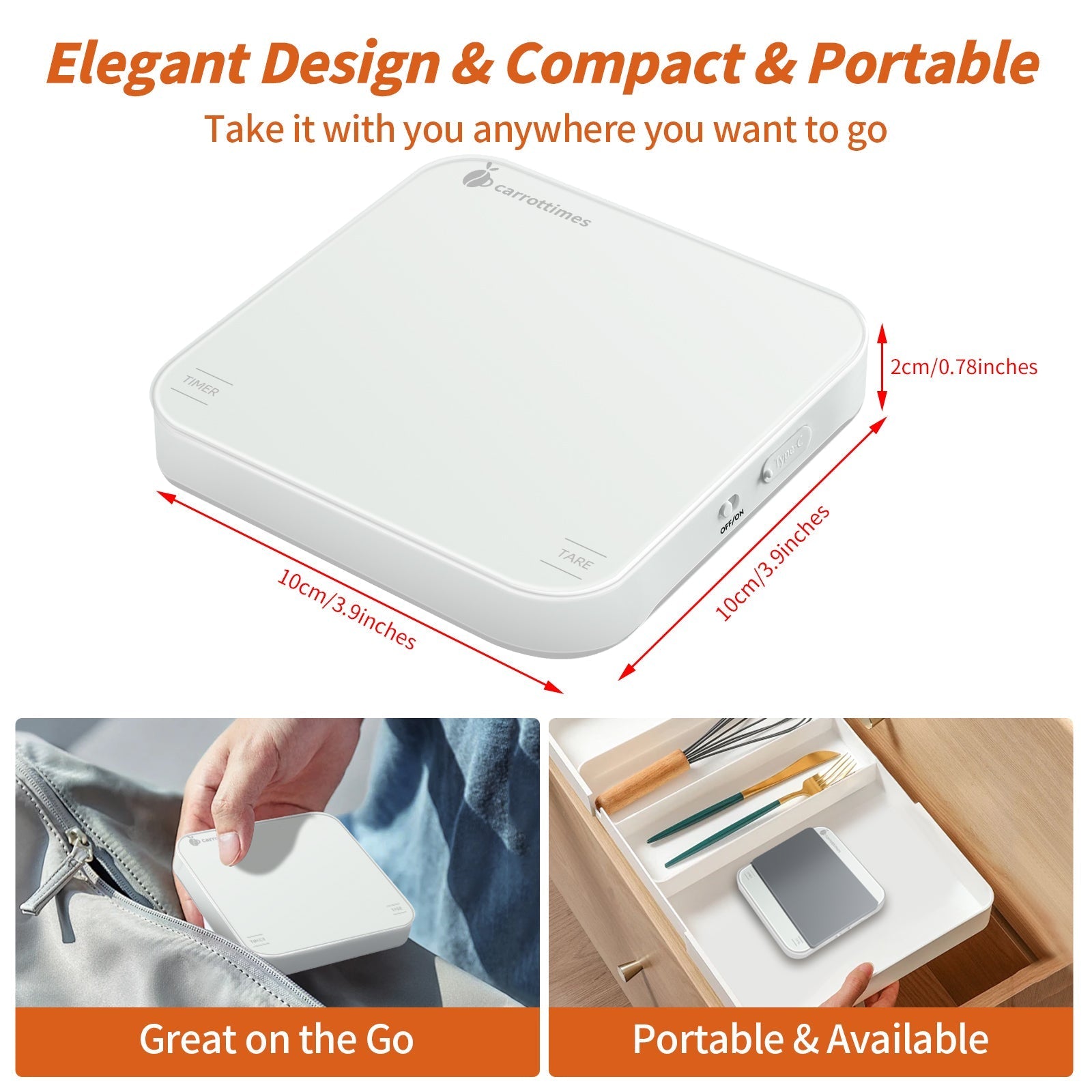 Electronic Coffee Scale + Espresso Measuring Cup Bundle