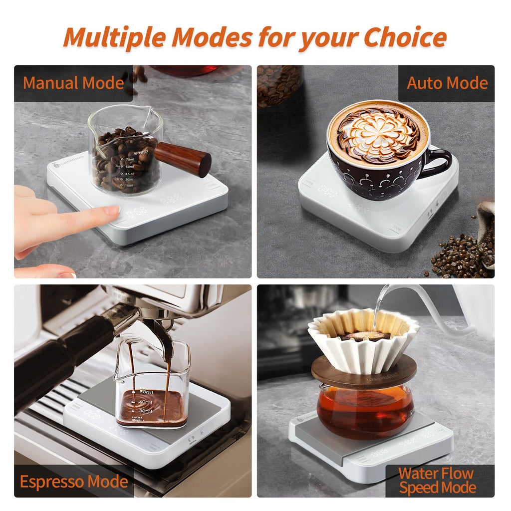 Electronic Coffee Scale + Espresso Measuring Cup Bundle