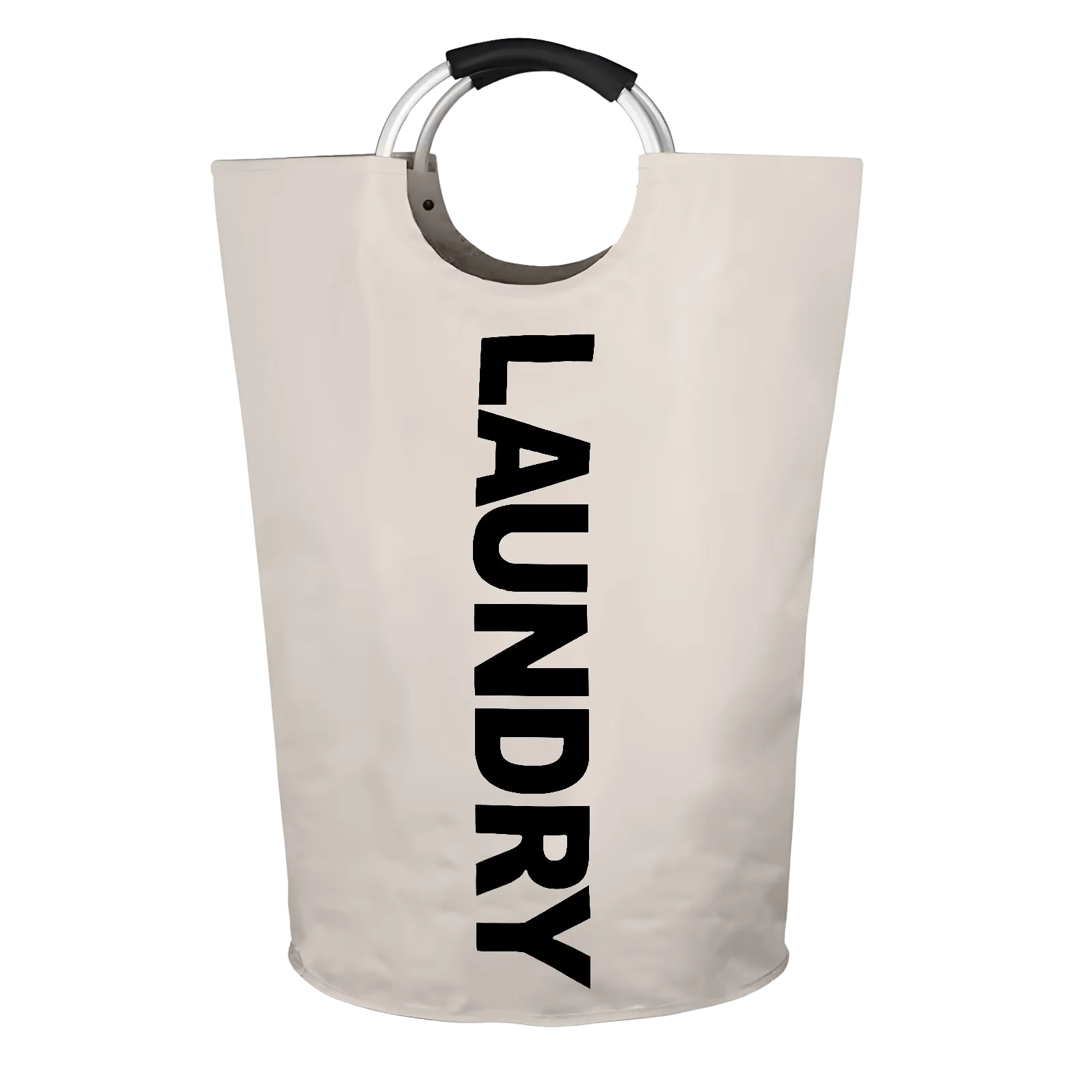 YARRAMATE Laundry Basket, 90L Collapsible Laundry Bag, Oxford Fabric Waterproof Laundry Hamper with Curved Handles for Bathroom, Bedroom & Laundry Room (Black)