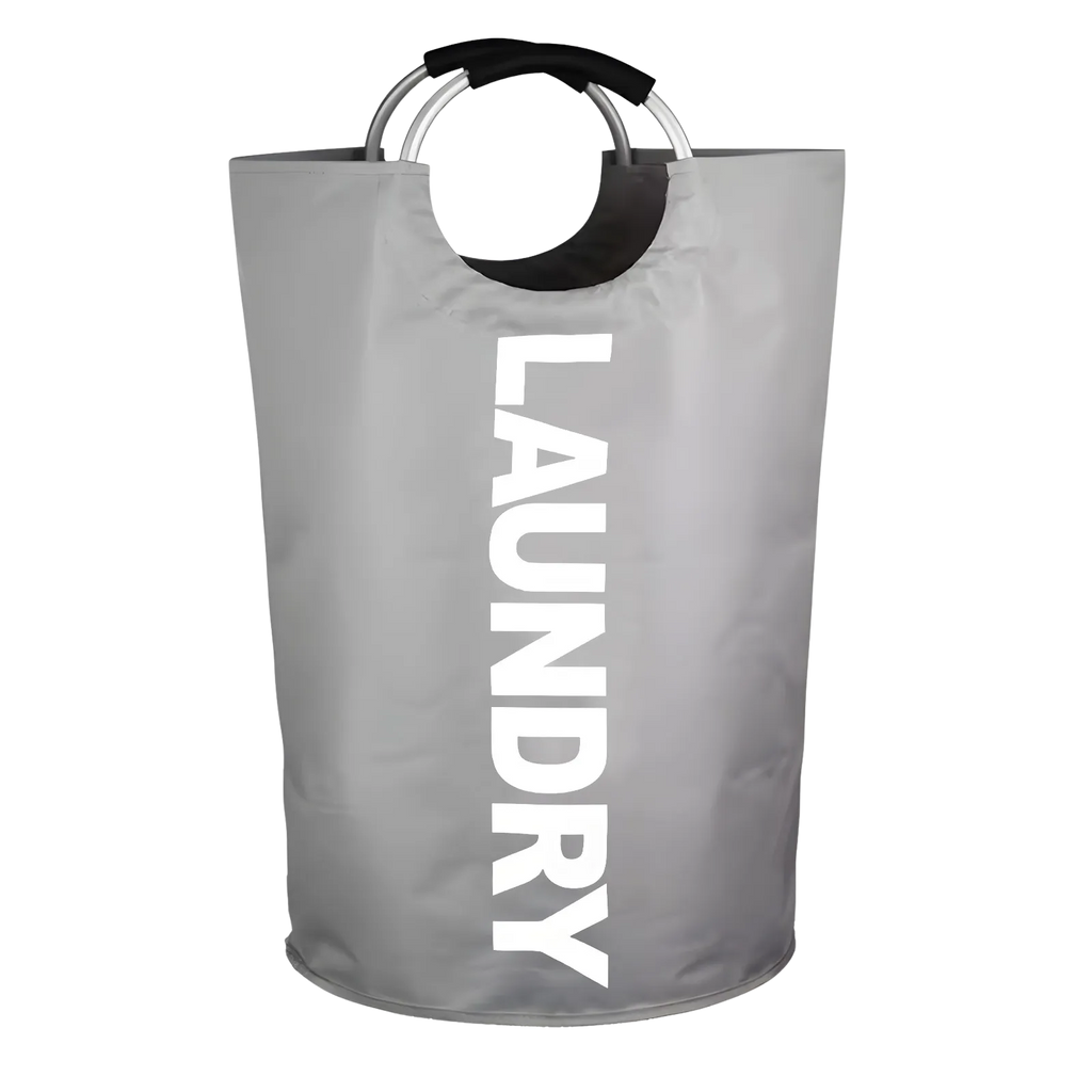 YARRAMATE Laundry Basket, 90L Collapsible Laundry Bag, Oxford Fabric Waterproof Laundry Hamper with Curved Handles for Bathroom, Bedroom & Laundry Room (Black)